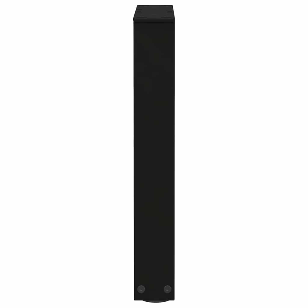 Gambe per Tavolo da Pranzo a V 2 pz Nero 38x(42-43,3)cm Acciaio