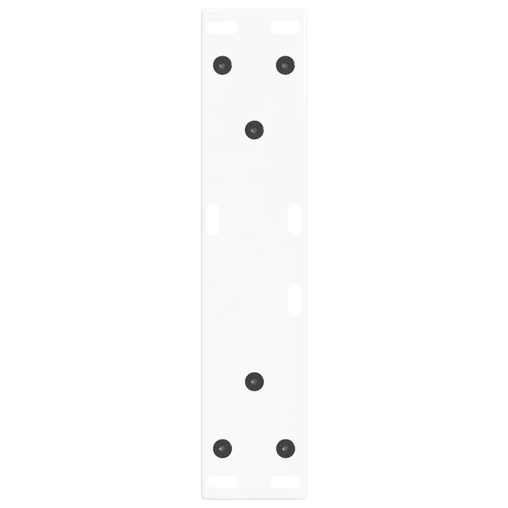 Gambe per Tavolino da Caffè forma V 2 pz Bianche 38x(42-43,3)cm