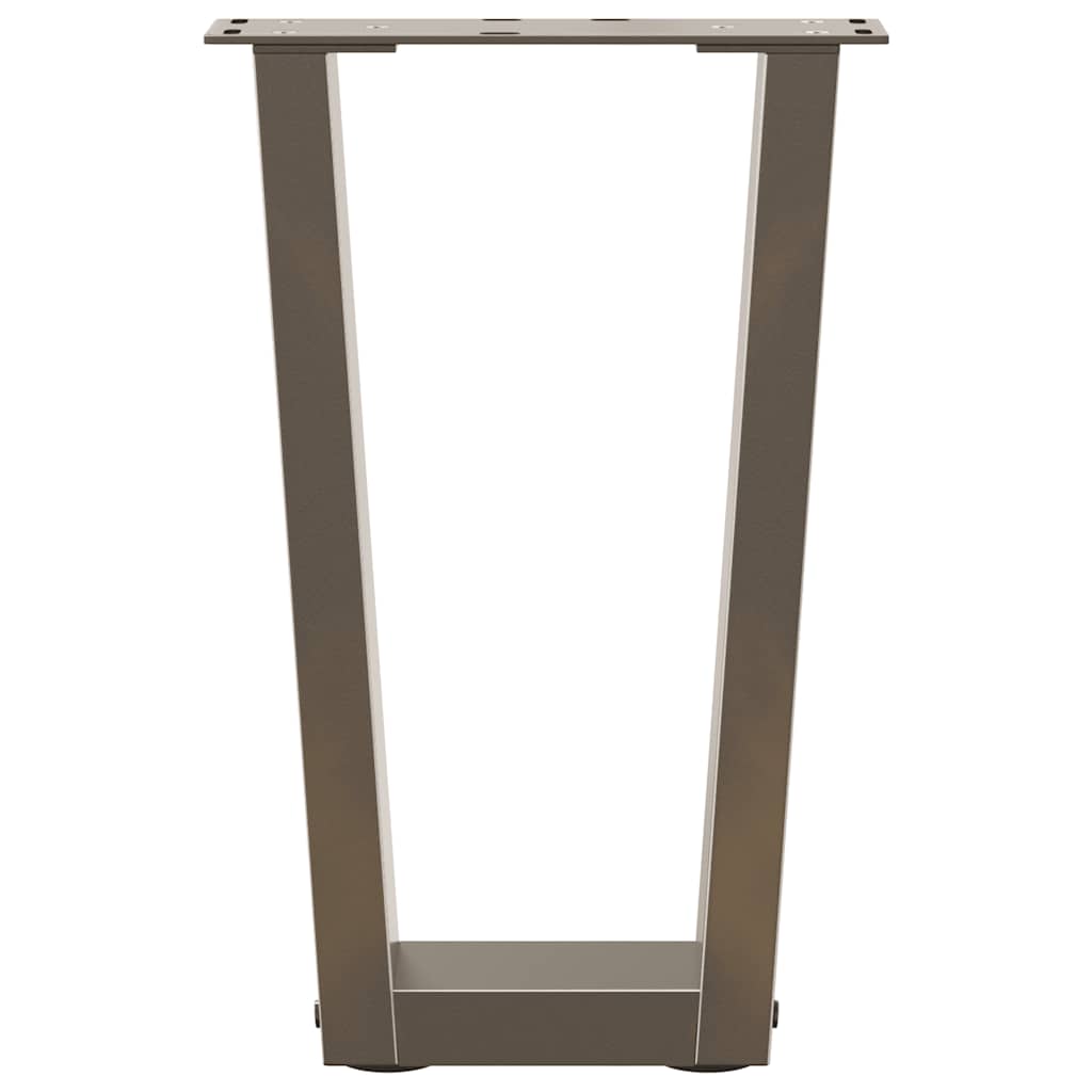 Gambe Tavolino da Caffè forma V 2 pz Naturale 38x(42-43,3) cm