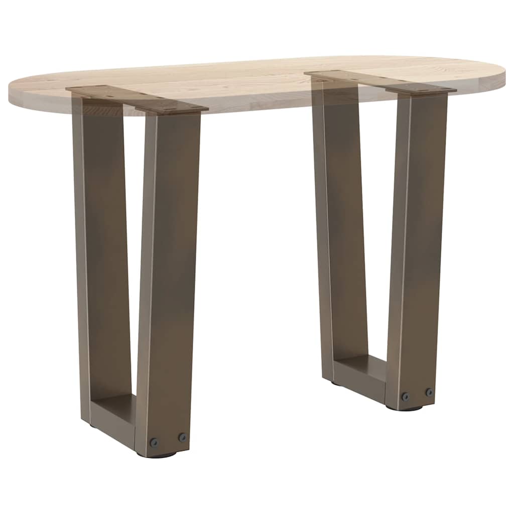 Gambe Tavolino da Caffè forma V 2 pz Naturale 38x(42-43,3) cm