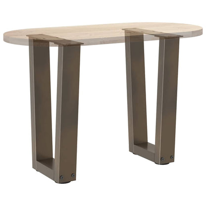 Gambe Tavolino da Caffè forma V 2 pz Naturale 38x(42-43,3) cm