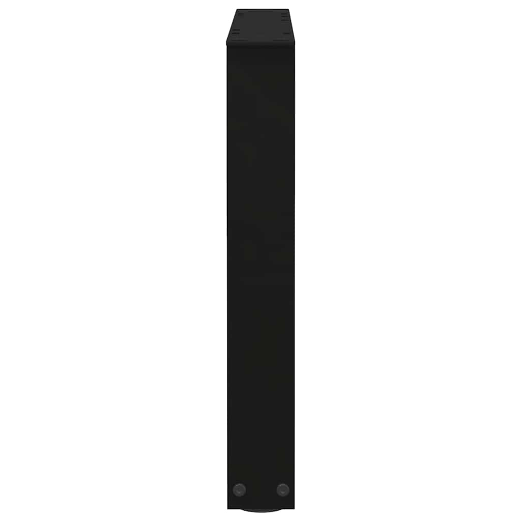 Gambe per Tavolo da Pranzo a V 2 pz Nero 50x(42-43,3)cm Acciaio