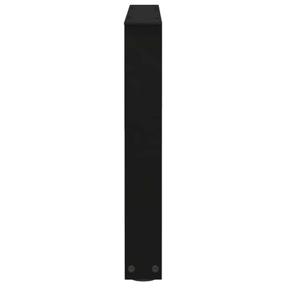 Gambe per Tavolino da Caffè forma V 2 pz Nere 50x(42-43,3) cm