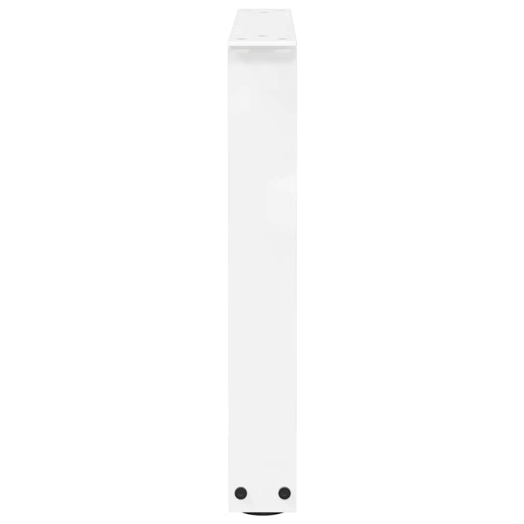 Gambe per Tavolino da Caffè forma V 2 pz Bianche 50x(42-43,3)cm