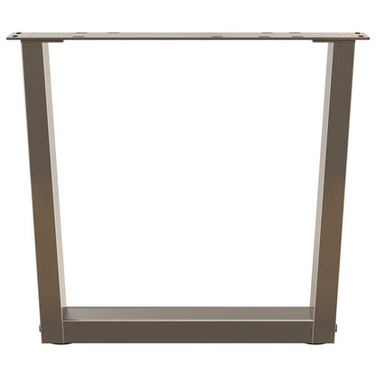 Gambe Tavolino da Caffè forma V 2 pz Naturale 50x(42-43,3) cm