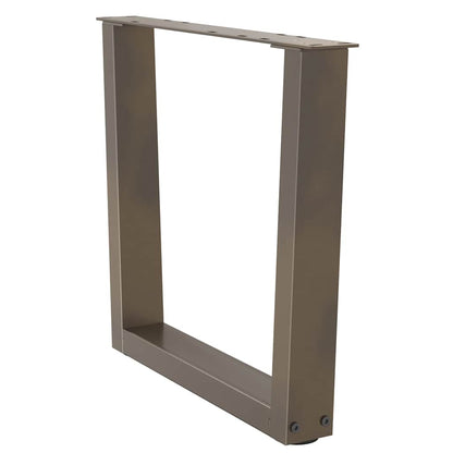 Gambe Tavolino da Caffè forma V 2 pz Naturale 50x(42-43,3) cm