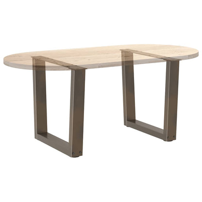 Gambe Tavolino da Caffè forma V 2 pz Naturale 50x(42-43,3) cm