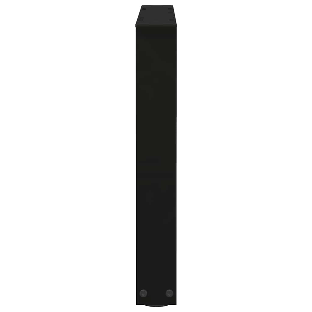 Gambe per Tavolo da Pranzo a V 2 pz Nero 60x(42-43,3)cm Acciaio