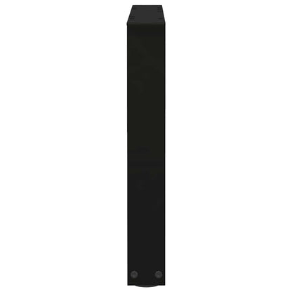 Gambe per Tavolo da Pranzo a V 2 pz Nero 60x(42-43,3)cm Acciaio