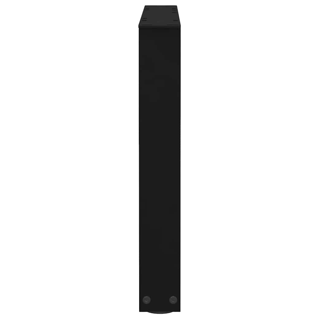 Gambe per Tavolino da Caffè forma V 2 pz Nere 60x(42-43,3) cm