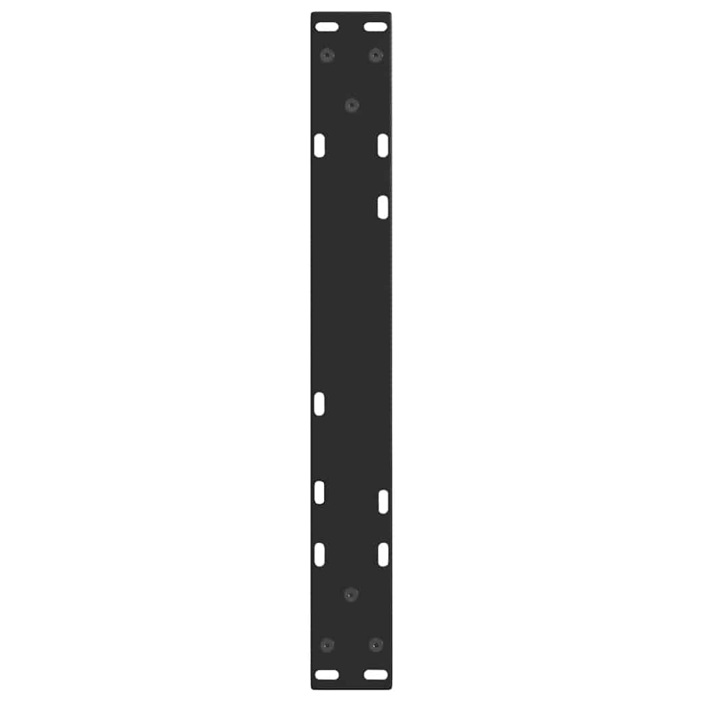 Gambe per Tavolino da Caffè forma V 2 pz Nere 60x(42-43,3) cm