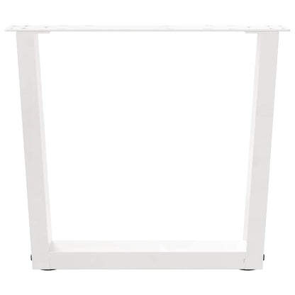 Gambe per Tavolino da Caffè forma V 2 pz Bianche 70x(42-43,3)cm