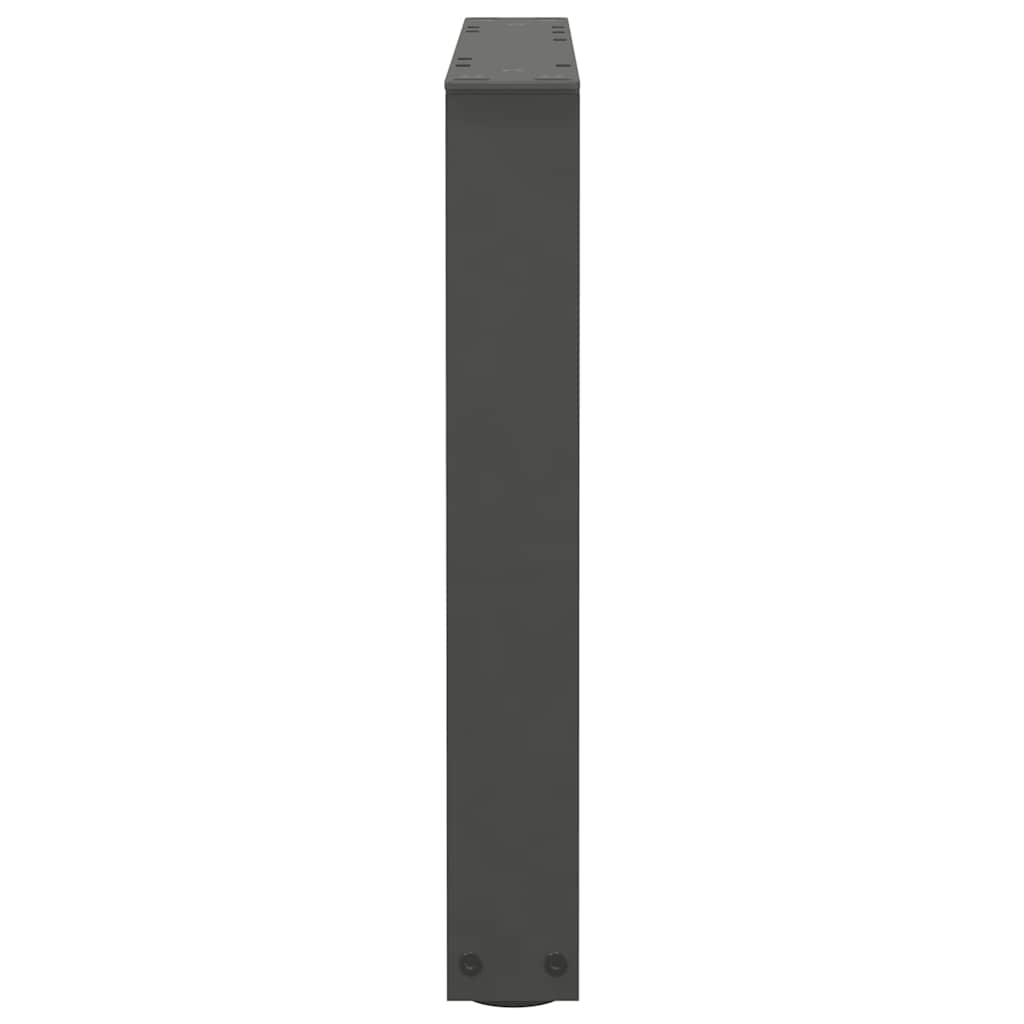 Gambe Tavolino da Caffè forma V 2 pz Antracite 60x(42-43,3) cm