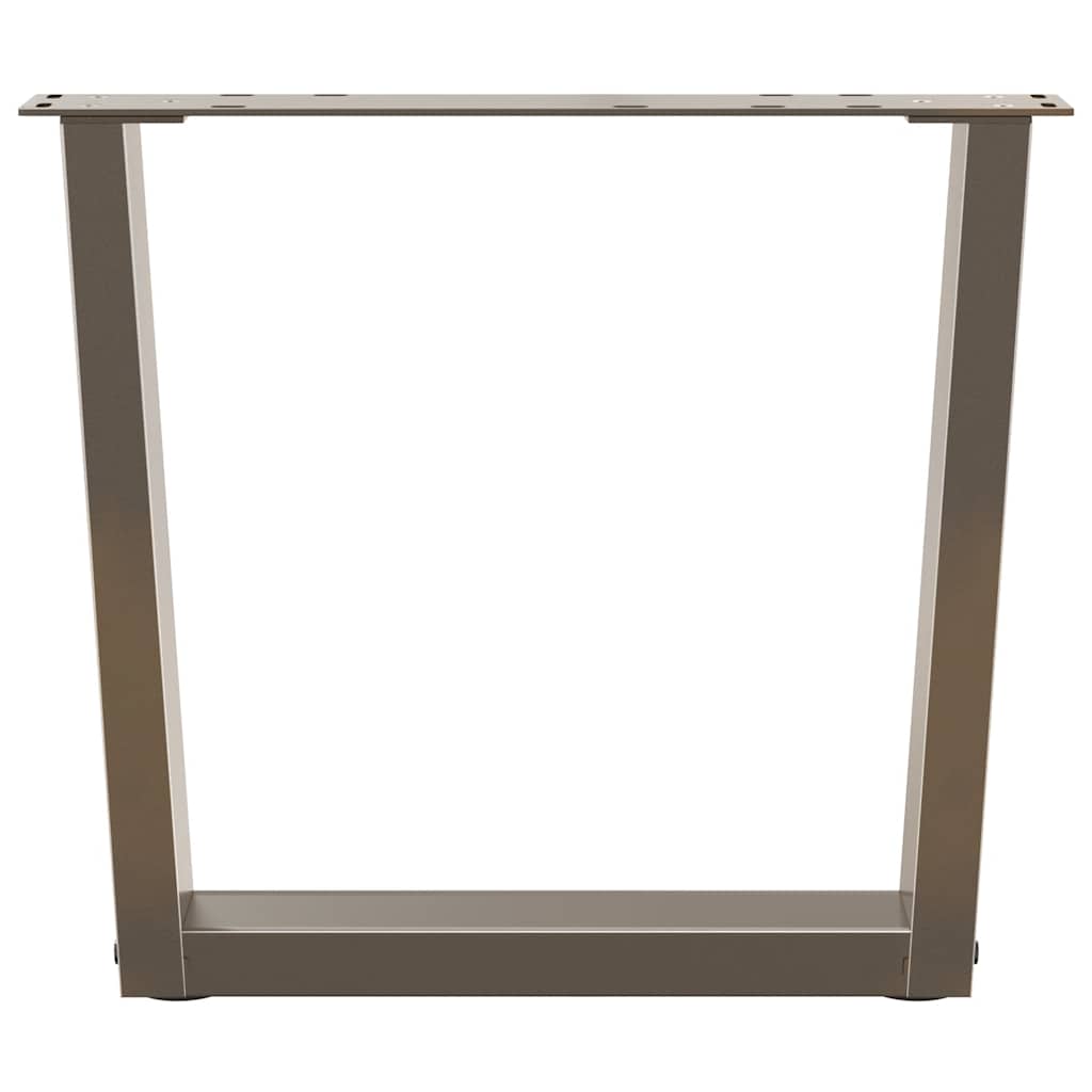 Gambe Tavolino da Caffè forma V 2 pz Naturale 60x(42-43,3) cm