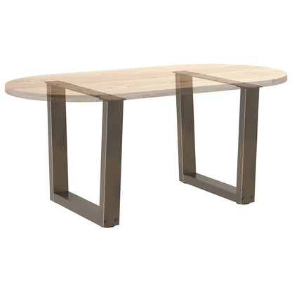 Gambe Tavolino da Caffè forma V 2 pz Naturale 60x(42-43,3) cm