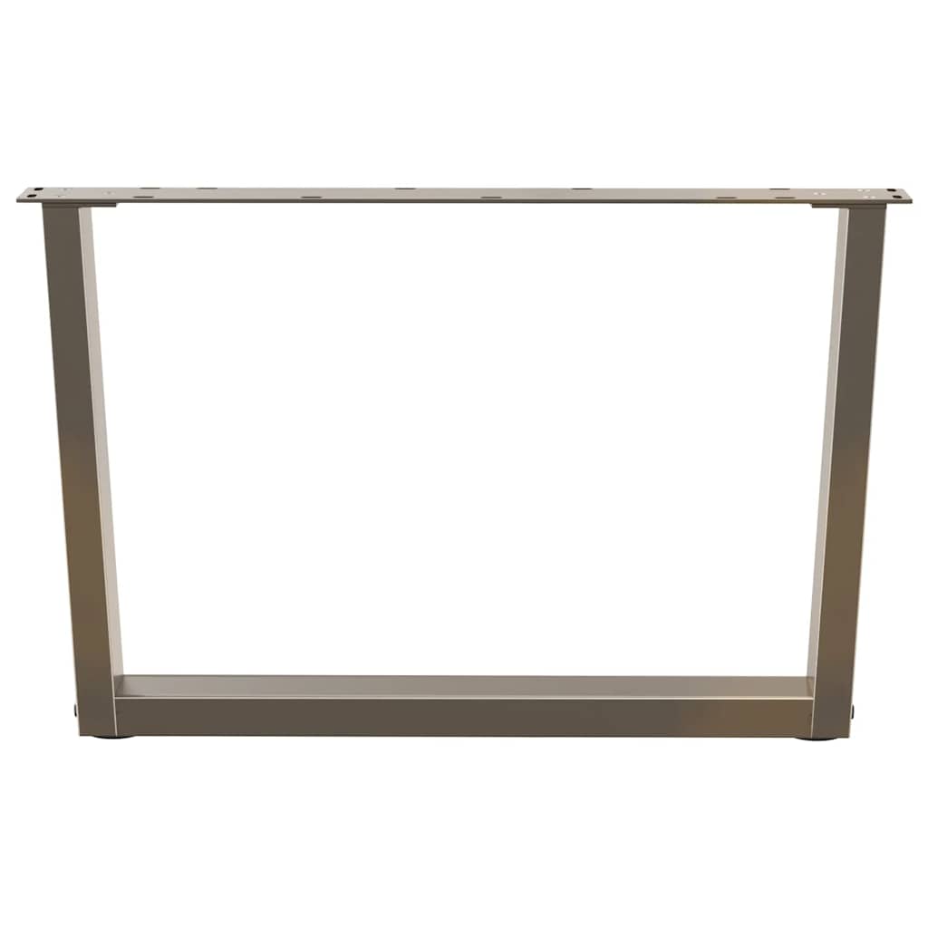 Gambe Tavolino da Caffè forma V 2 pz Naturale 70x(42-43,3) cm