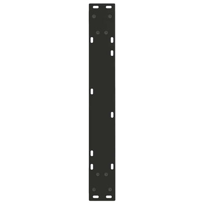 Gambe per tavolo da pranzo a forma di V 2 pz nere 60x(72-73,3) cm in acciaio