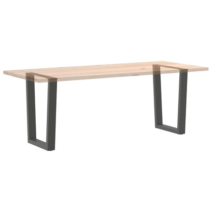 Gambe tavolo da pranzo forma V 2 pz Antracite 60x(72-73,3) cm