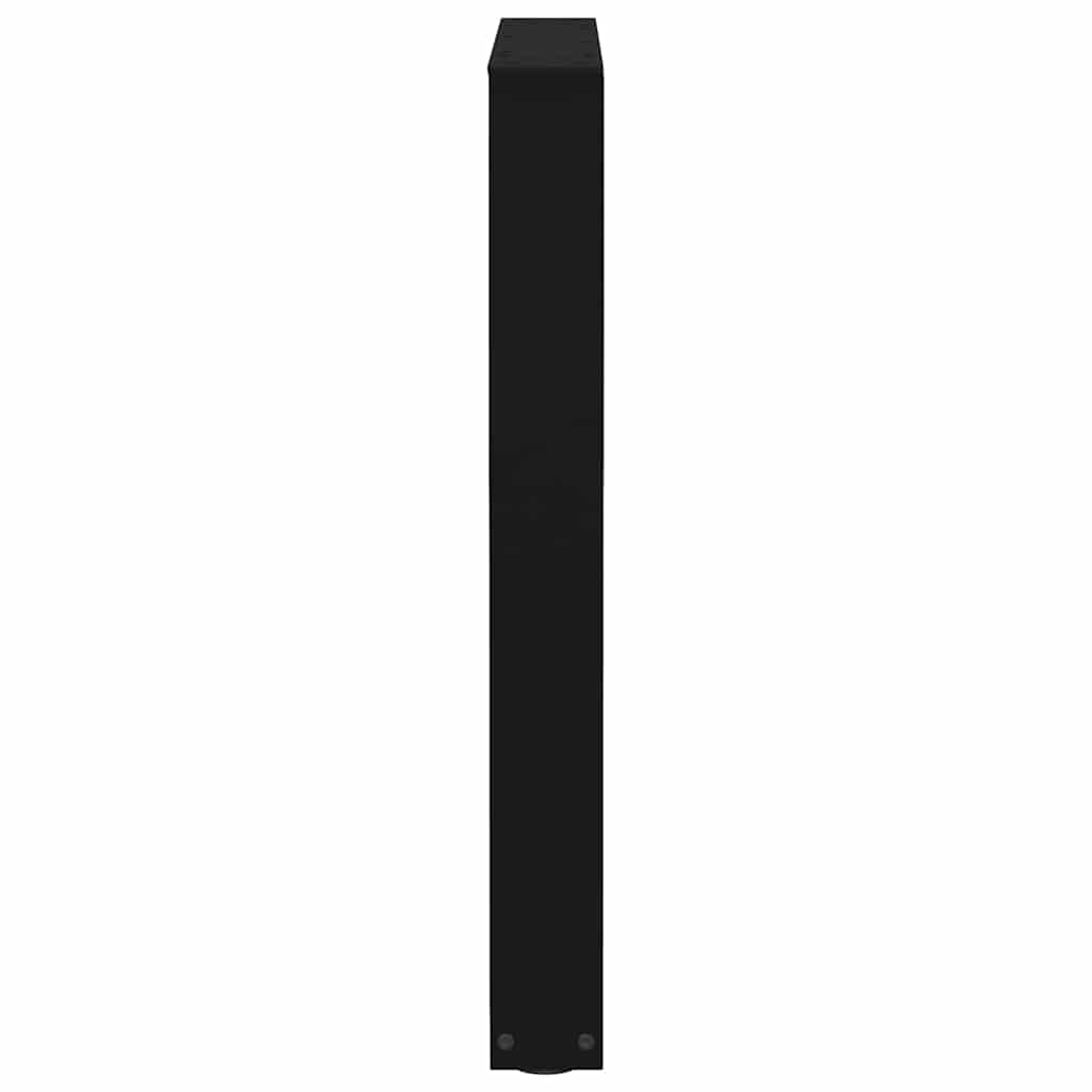 Gambe per tavolo da pranzo forma V 2 pz nere 70x(72-73,3) cm