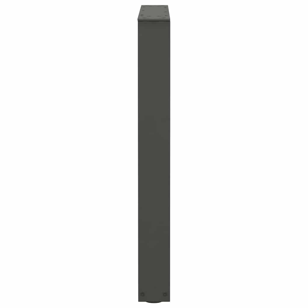 Gambe tavolo da pranzo forma V 2 pz Antracite 70x(72-73,3) cm