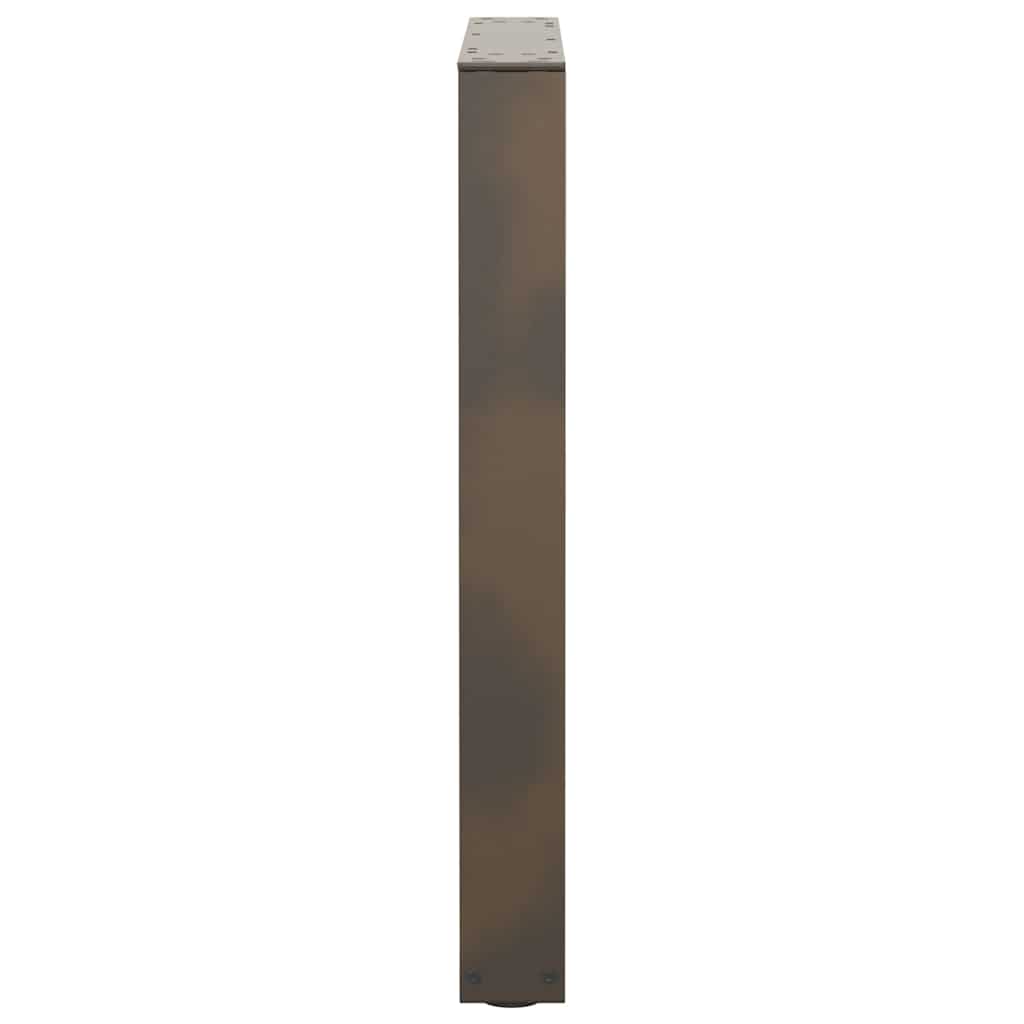 Gambe per tavolo da pranzo forma V 2 pz naturale 70x(72-73,3)cm