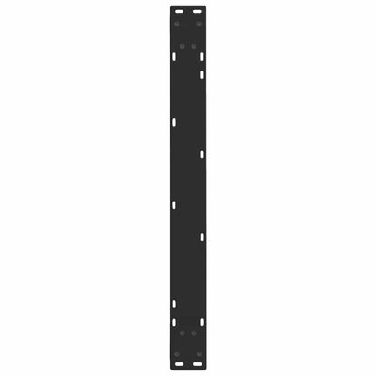 Gambe per tavolo da pranzo forma V 2 pz nere 80x(72-73,3) cm
