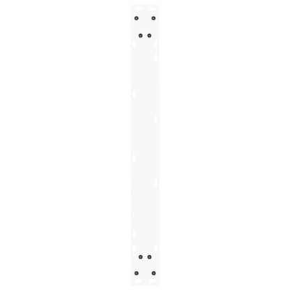 Gambe per tavolo da pranzo forma V 2 pz bianche 90x(72-73,3) cm
