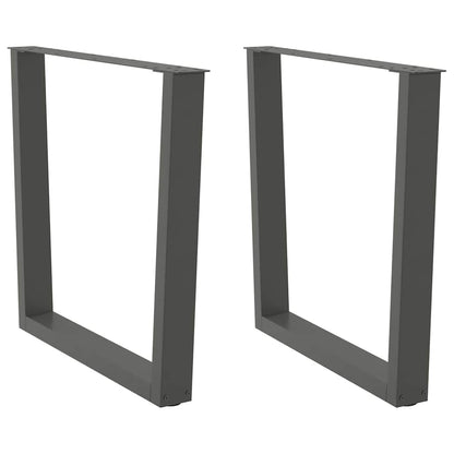 Gambe tavolo da pranzo forma V 2 pz 100x(72-73,3)
