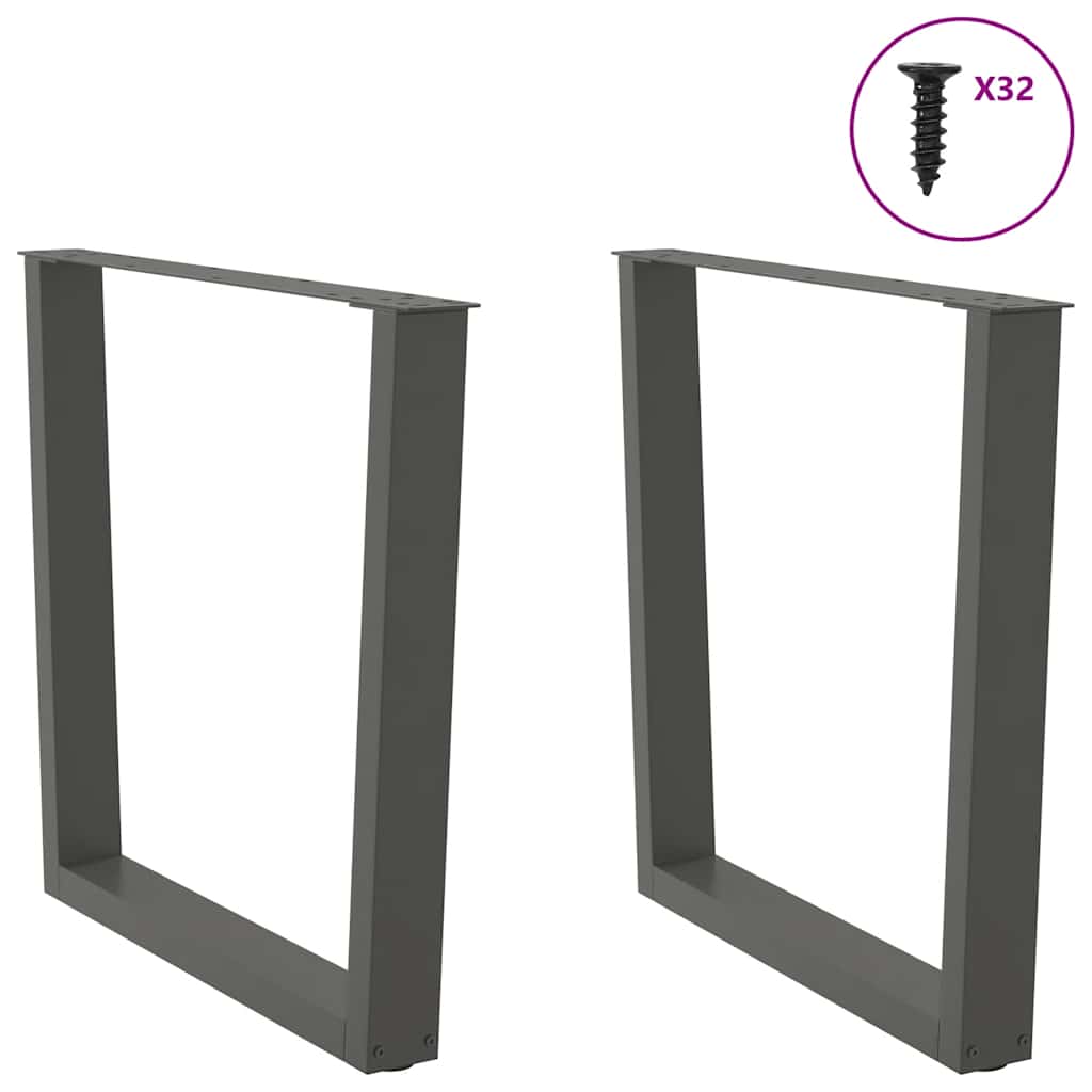 Gambe tavolo da pranzo forma V 2 pz 100x(72-73,3)