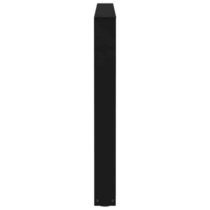 Gambe per tavolo da pranzo forma V 2 pz nere 100x(72-73,3) cm