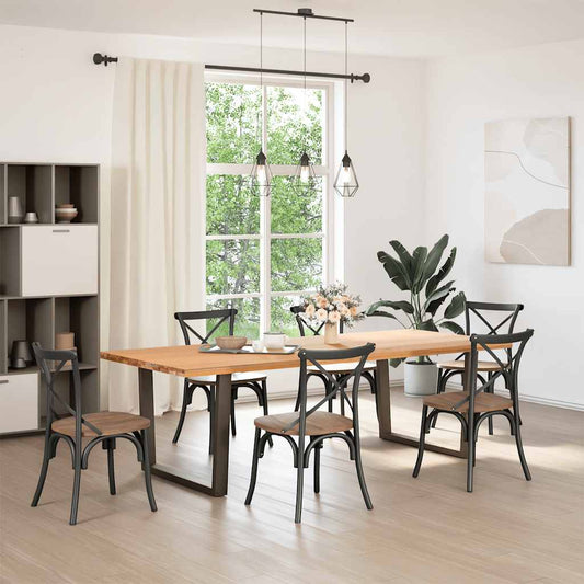 Gambe per tavolo da pranzo a forma di V 2 pz Antracite 100x(72-73,3) cm Acciaio