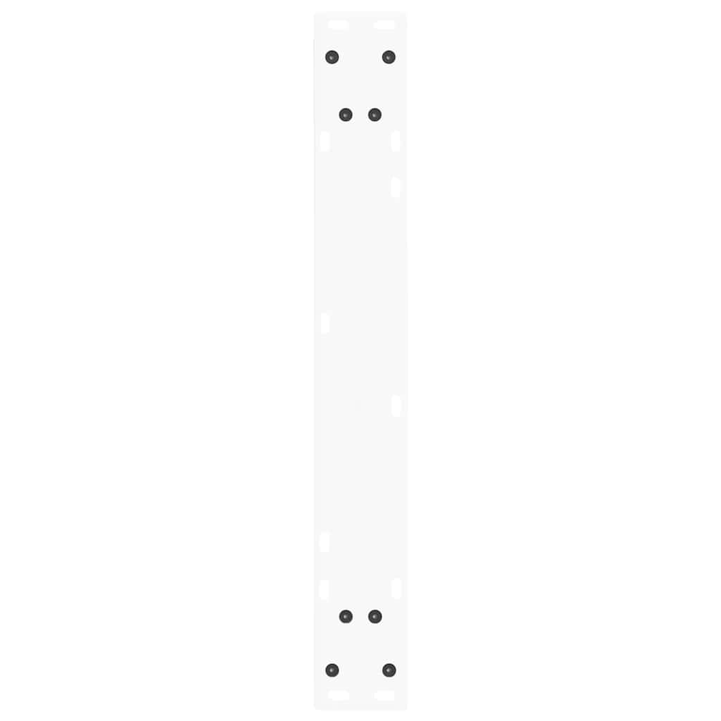 Gambe per tavolo da pranzo forma V 3 pz bianche 70x(72-73,3) cm