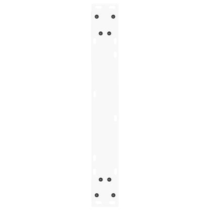 Gambe per tavolo da pranzo forma V 3 pz bianche 70x(72-73,3) cm