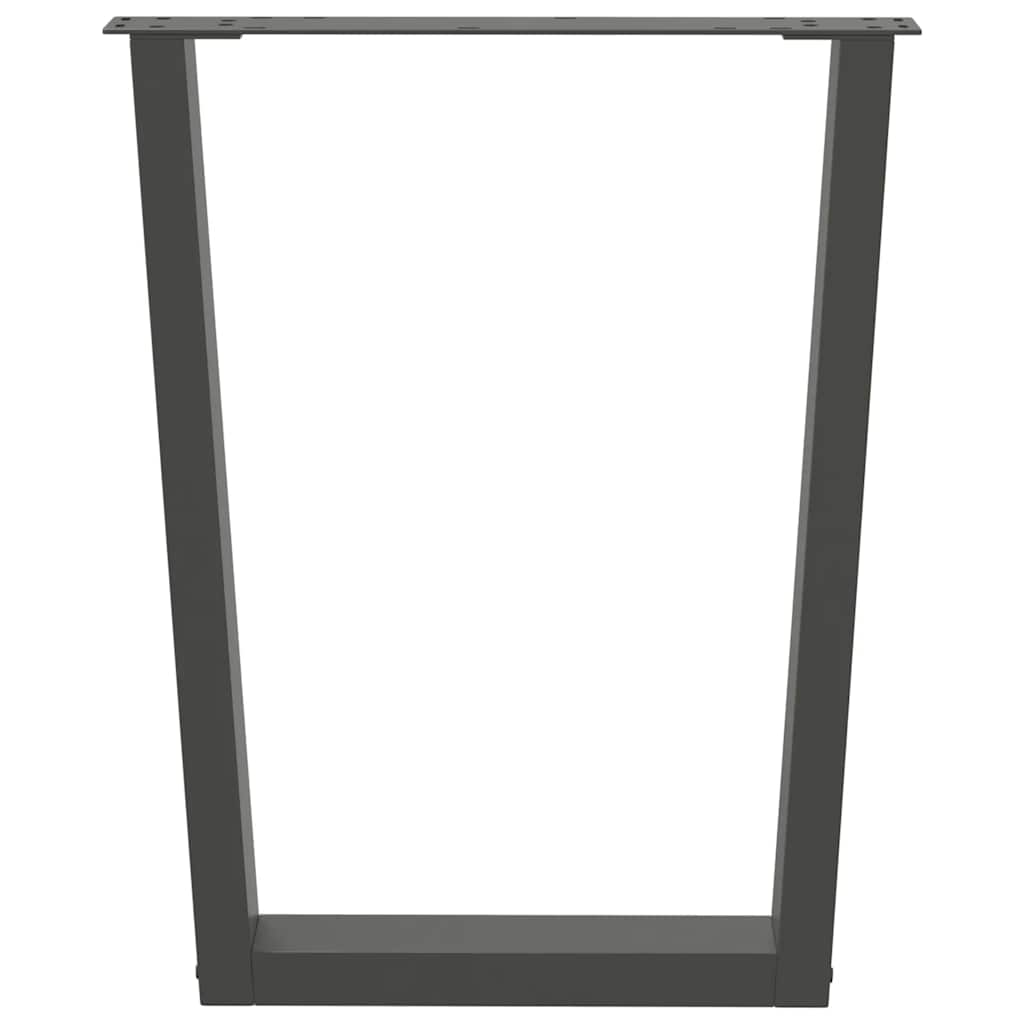 Gambe per tavolo da pranzo a forma di V 3 pz Antracite 70x(72-73,3) cm Acciaio | homemem39