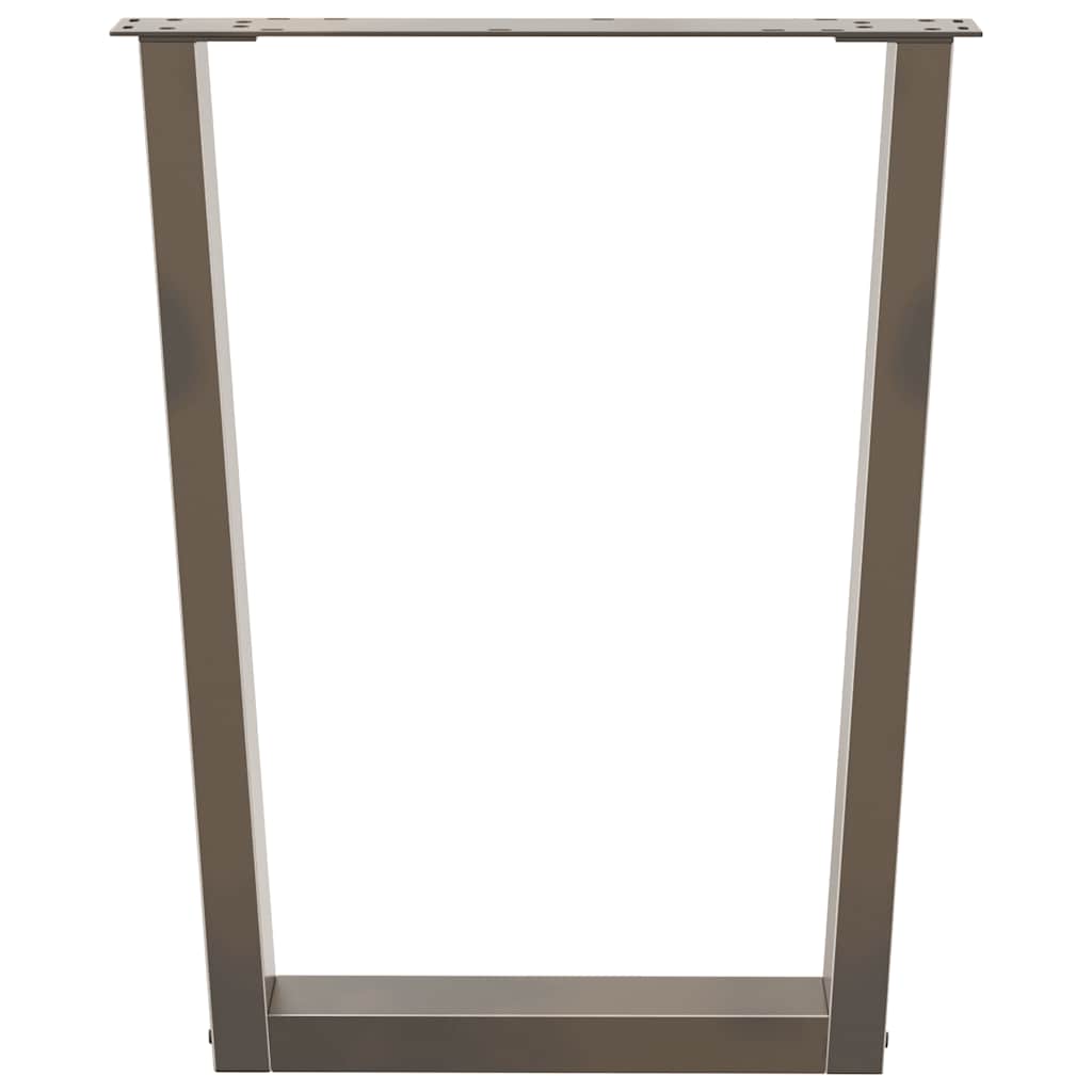 Gambe per tavolo da pranzo forma V 3 pz naturale 70x(72-73,3)cm