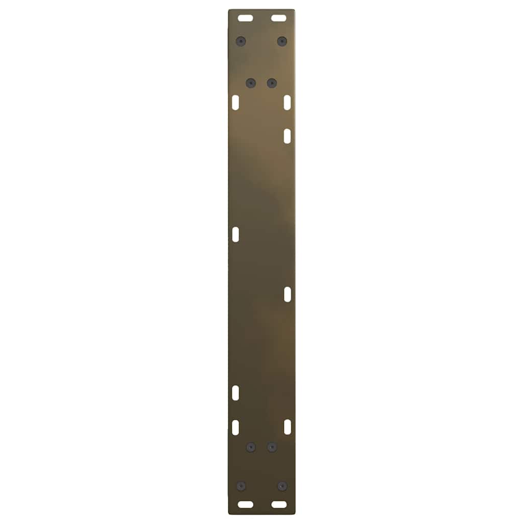 Gambe per tavolo da pranzo a forma di V 3 pz in acciaio naturale 70x(72-73,3) cm | homemem39