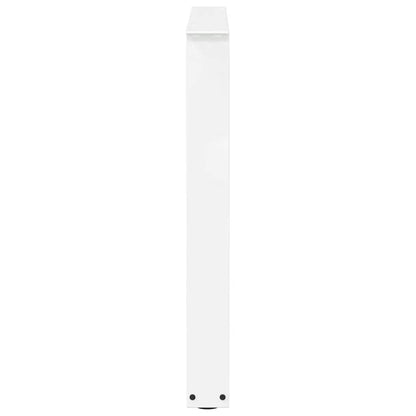 Gambe per tavolo da pranzo forma V 3 pz bianche 80x(72-73,3) cm