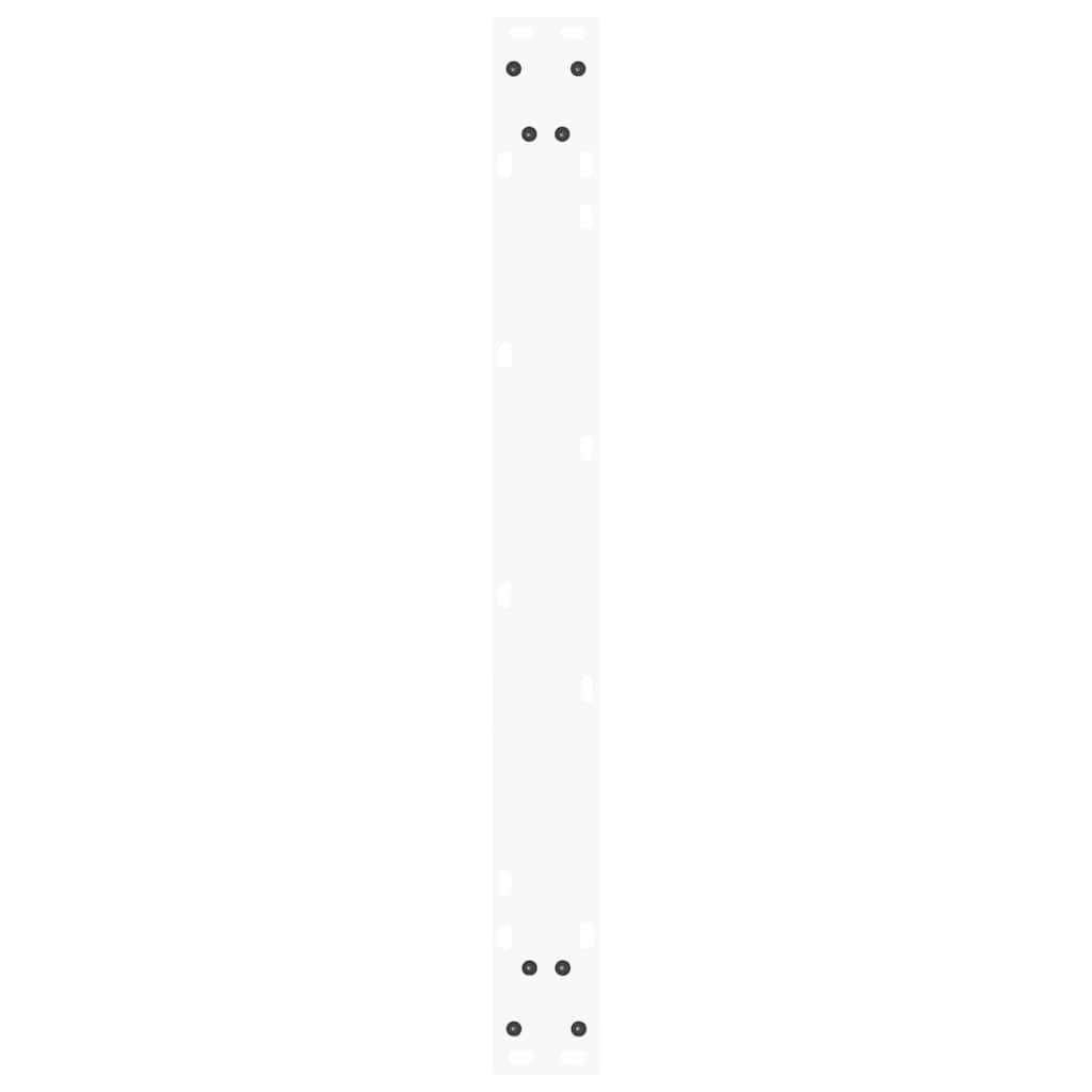 Gambe per tavolo da pranzo forma V 3 pz bianche 80x(72-73,3) cm