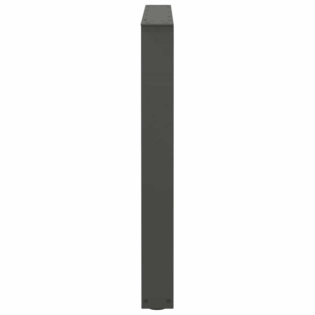 Gambe tavolo da pranzo forma V 3 pz Antracite 80x(72-73,3) cm