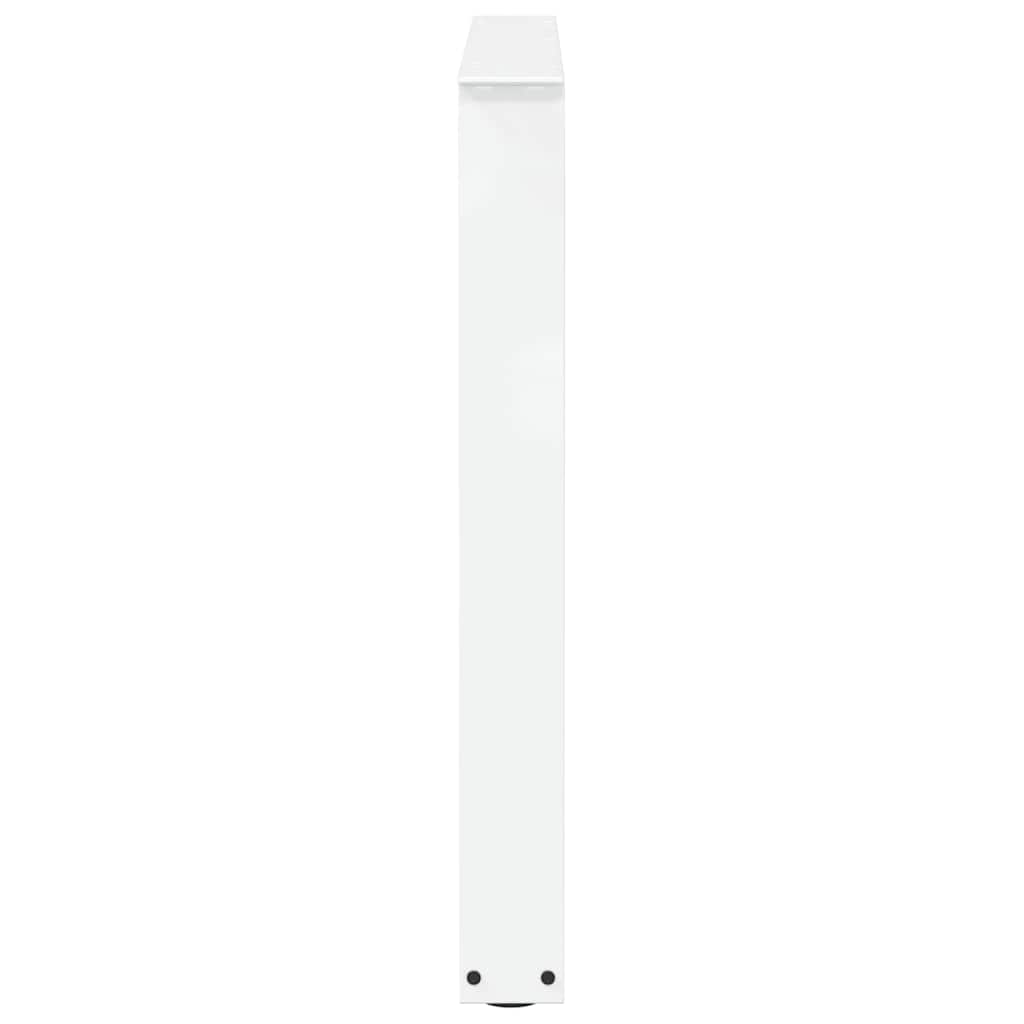 Gambe per tavolo da pranzo a forma di V 3 pz bianche 90x(72-73,3) cm in acciaio | homemem39