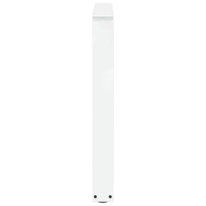 Gambe per tavolo da pranzo a forma di V 3 pz bianche 90x(72-73,3) cm in acciaio | homemem39