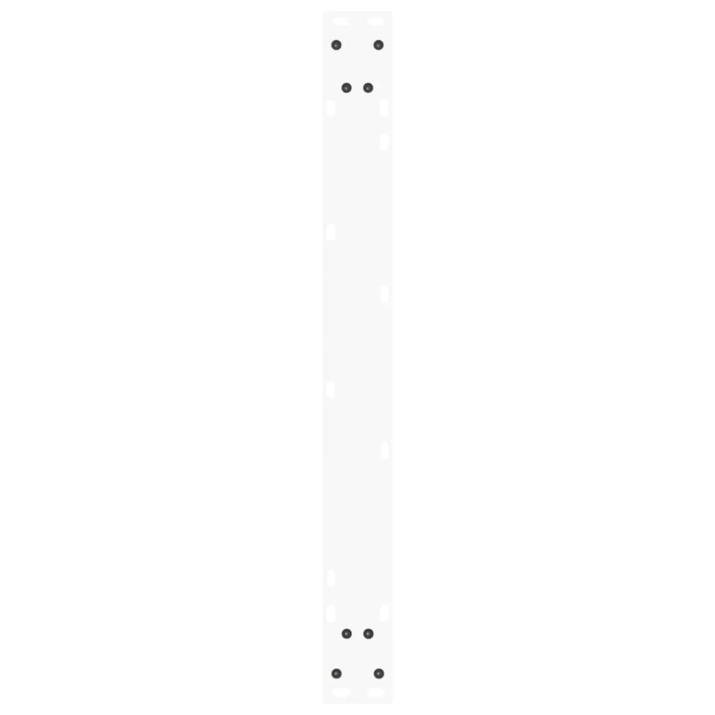 Gambe per tavolo da pranzo forma V 3 pz bianche 90x(72-73,3) cm
