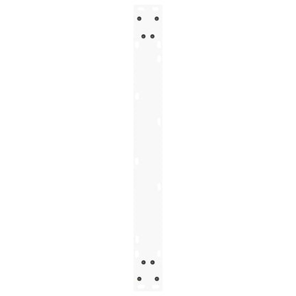 Gambe per tavolo da pranzo forma V 3 pz bianche 90x(72-73,3) cm