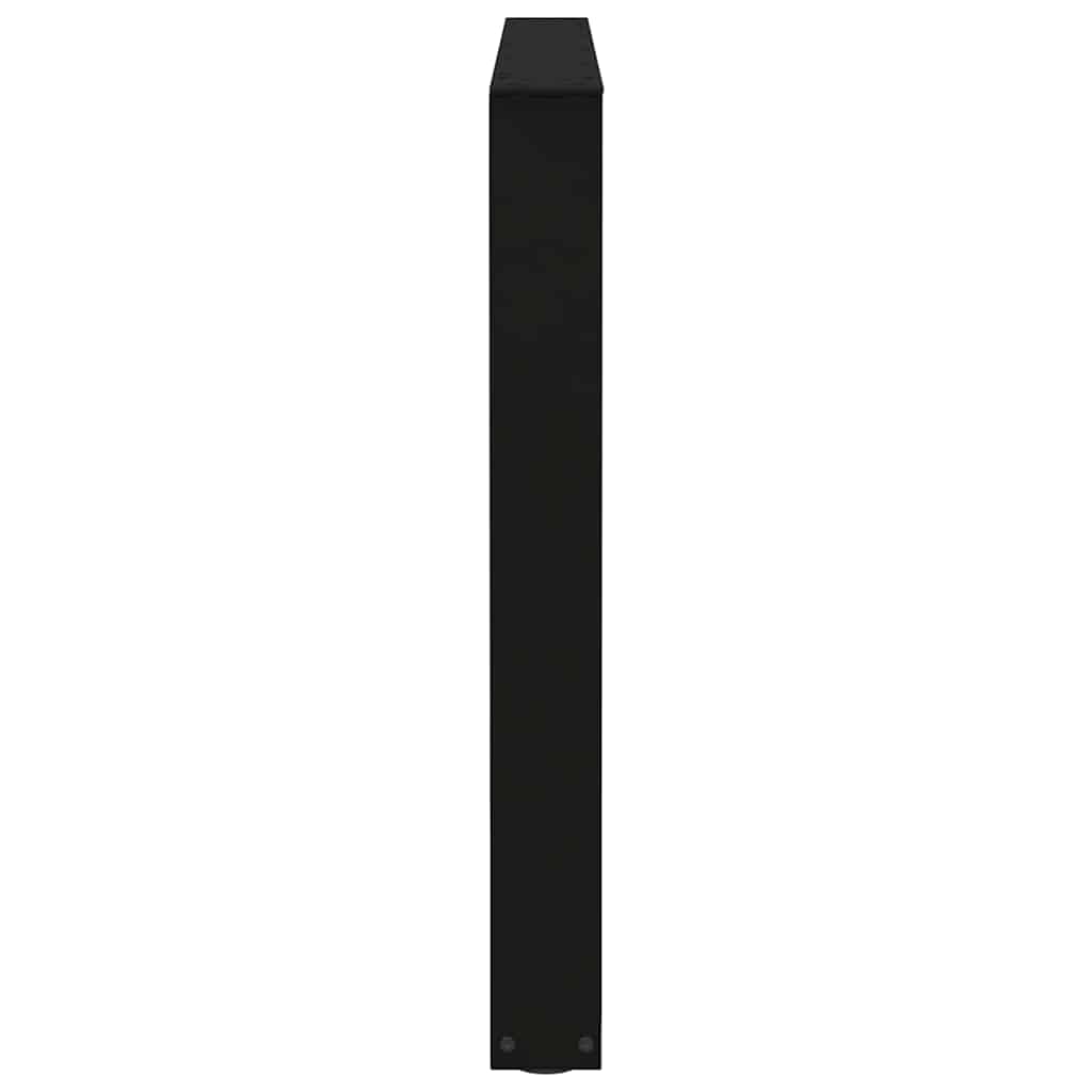 Gambe per tavolo da pranzo forma V 3 pz nere 100x(72-73,3) cm