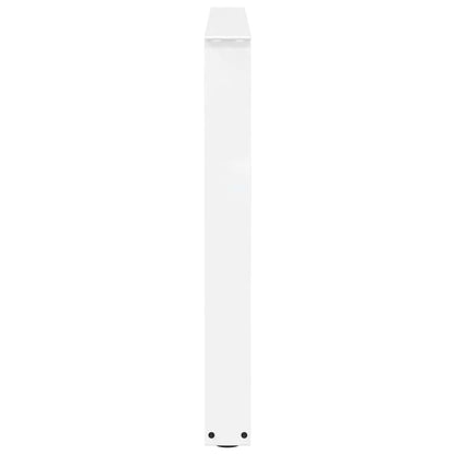 Gambe per tavolo da pranzo a forma di V 3 pz bianche 100x(72-73,3) cm in acciaio | homemem39