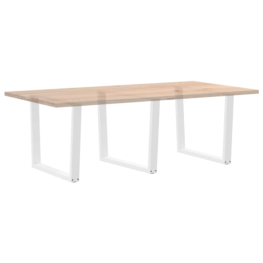 Gambe per tavolo da pranzo forma V 3 pz bianche 100x(72-73,3)cm