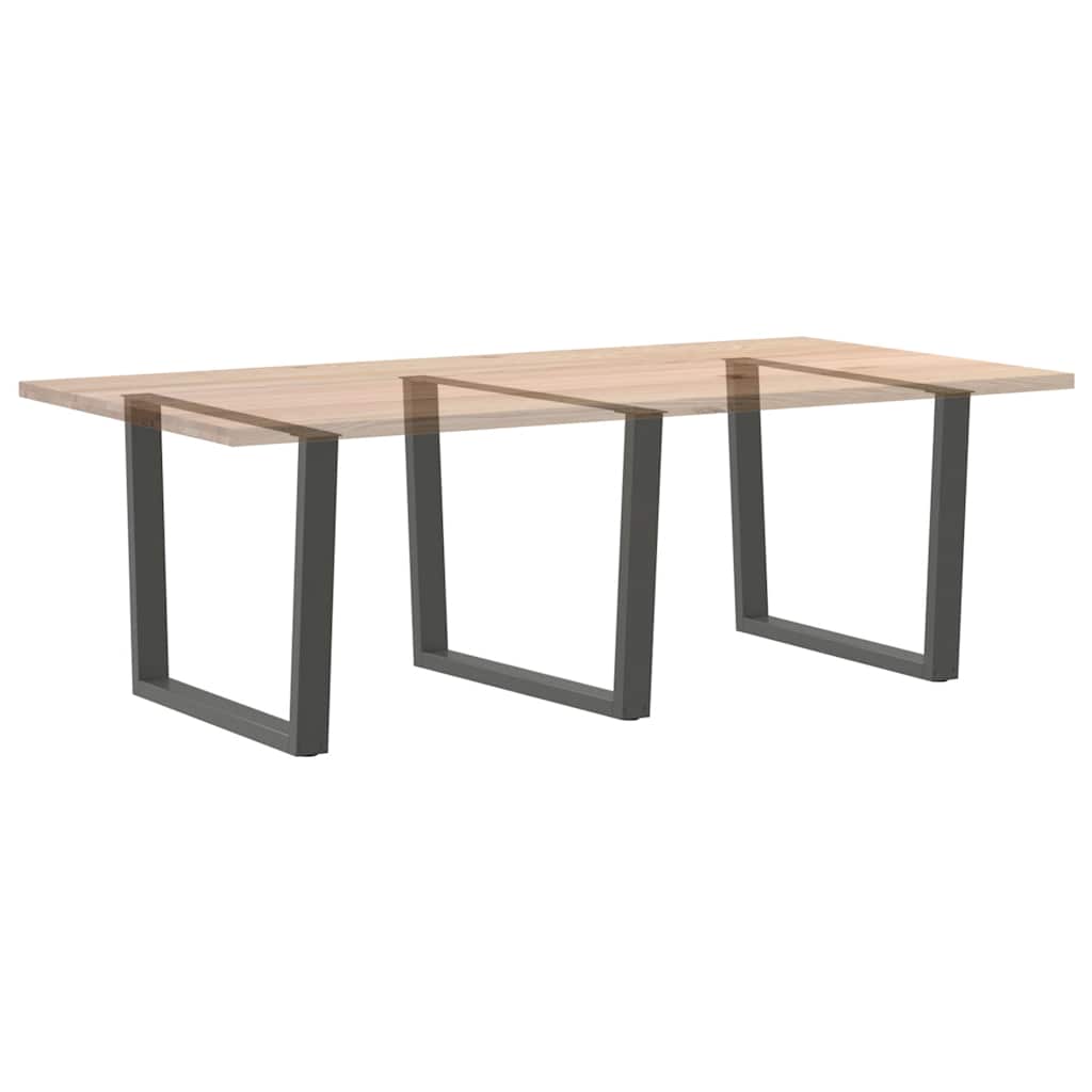 Gambe tavolo da pranzo forma V 3 pz Antracite 100x(72-73,3) cm