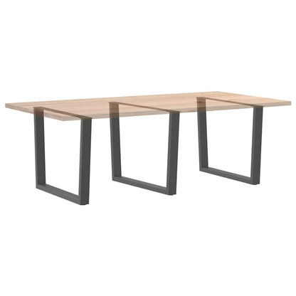 Gambe tavolo da pranzo forma V 3 pz Antracite 100x(72-73,3) cm