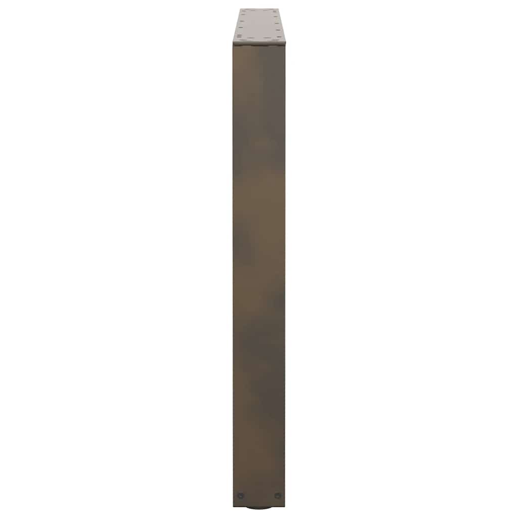 Gambe tavolo da pranzo forma V 3 pz naturale 100x(72-73,3) cm