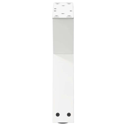Gambe per tavolino 2 pz Bianche 30x(30-31,3) cm Acciaio
